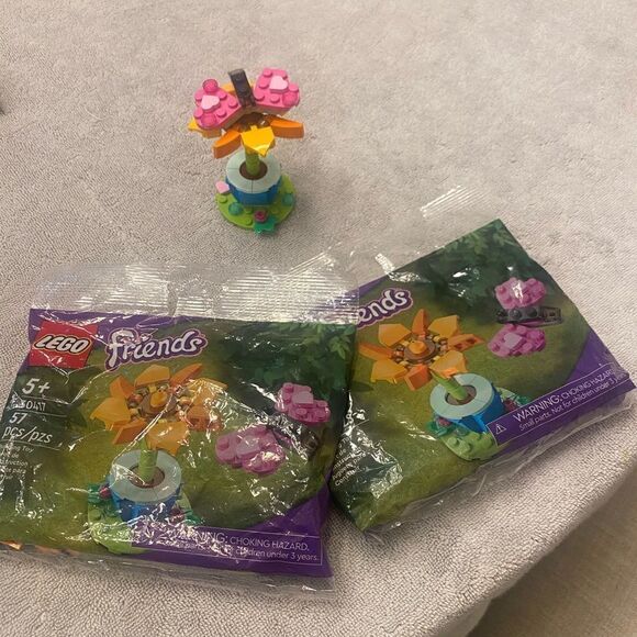 Lego 30417 flower 2 poly bags friends series constructed flower not included - Picture 6 of 10